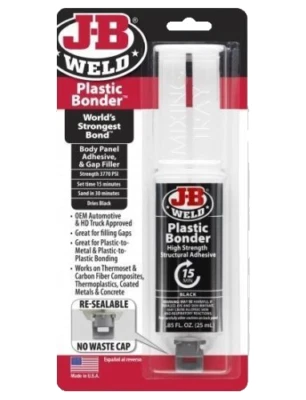 JBWELD JB Weld 50139UK - Plastic Bonder High Strength Structural Adhesive Syringe DSAP