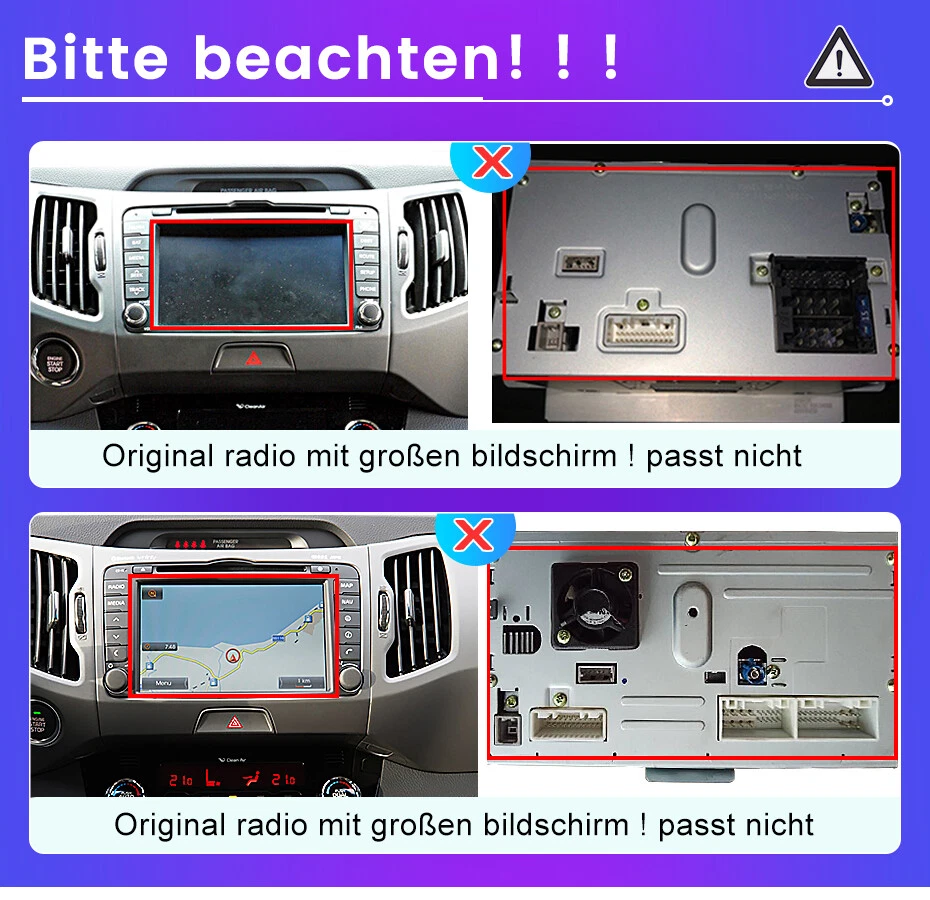 6+128GB Autoradio Für KIA Sportage 3 2010-2016 CarPlay Android 13 GPS Navi DAB+ - Bild 3 von 4