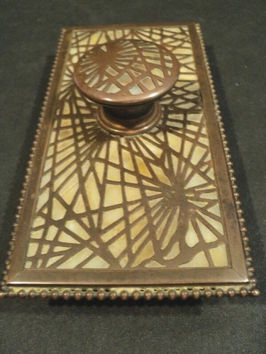 Tiffany Studios Bronze PINE NEEDLE Ink Blotter/Roller #995 - Picture 9 of 9