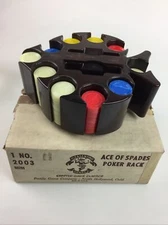 Pleasantime Games Ace of Spades Poker Rack w/ chips - Pacific Game Co