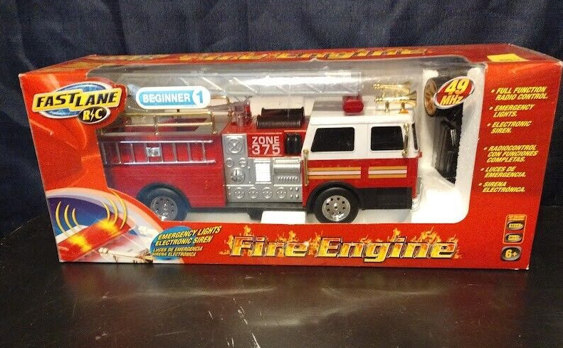 FAST LANE Remote Controlled FIRE Engine **NEW IN BOX** Electronic Siren 