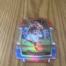 2021 Select Derrick Gore Kansas City Chiefs Die Cut Rookie Red White Blue Prizm 