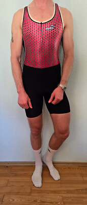 PUMA Speedsuit Running Race Suit Einteiler Body Sprint Anzug Gr. M Vintage 90er