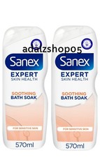 Sanex BiomeProtect Sensitive Bath Foam 2x570ml-Free Postage
