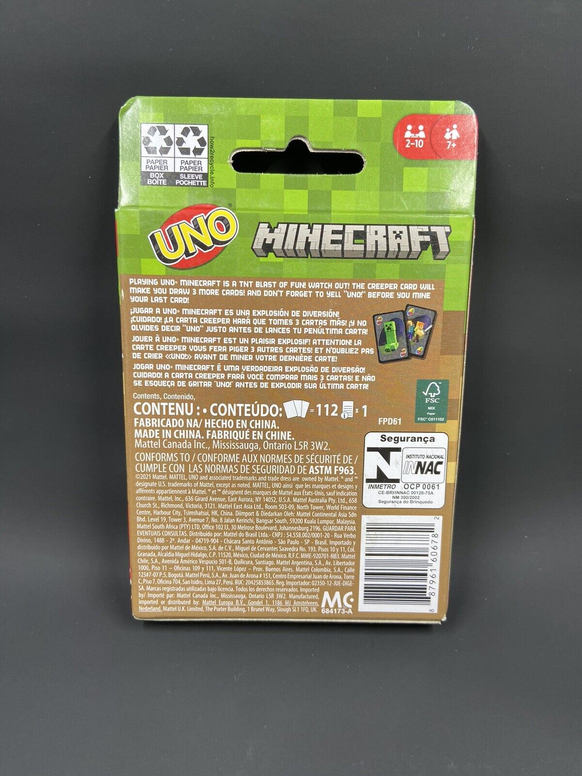  Minecraft Card Game : Toys & Games