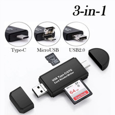 Memory Card Reader USB 3.0 Type C Micro SD TF OTG Smart Adapter Laptop Computer