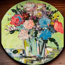 Fiori materici - Dipinto su tela