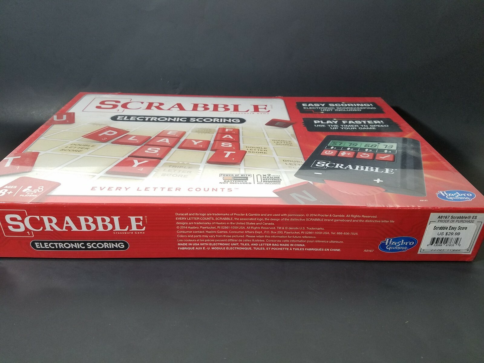 Scrabble Crossword Game w/ Electronic Scoring by Hasbro Gaming A8167 eBay