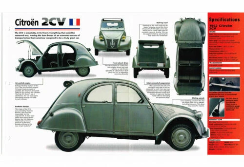 Revues et manuels automobile brochures 2 CV
