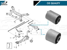 PER VOLVO XC60 09- XC70 07- BRACCIO SOSPENSIONE INFERIORE POSTERIORE BOCCOLE ANTERIORI POSTERIORI