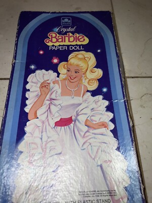 バブルカット Barbie ペーパードール 1984 Crystal Barbie Paper Doll & Paper Clothes!! | eBay
