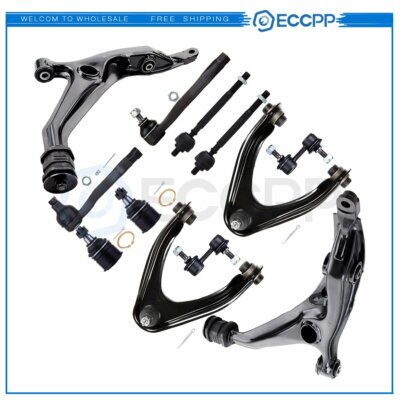 12pc Front Suspension Upper & Lower Control Arm Kit With Ball Joints For 97-01 Honda CR-V