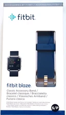Fitbit Blaze Accessory Replacement Wrist Band Small Silicone Strap Blue New OEM