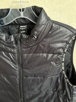 Bonds Large Puffer Vest SizPrint Full Zip Polyester Filler