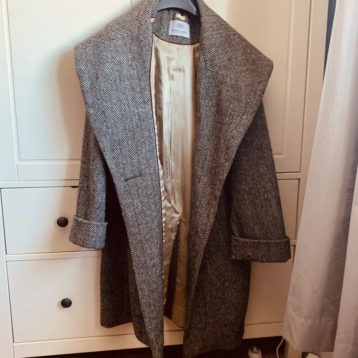 Oversized tweed hotsell coat
