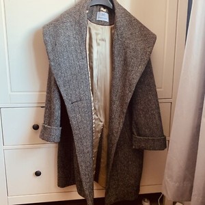 oversized tweed coat