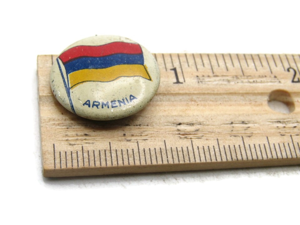 Armenia Flag Button White Background eBay