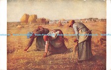 R170167 Millet. The gleaners. Musee du Louvre. Postcard