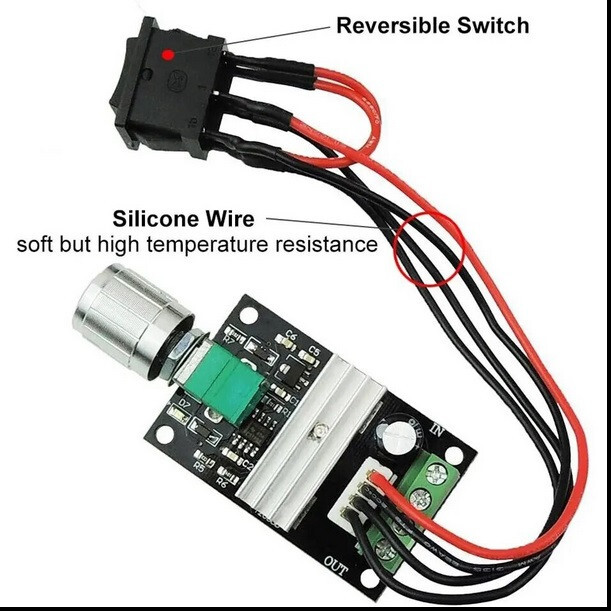 1203BB DC-Motor-Drehzahlregler 6–28 V, 3 A, 80 W – PWM-Regler Mit Wendefunktion & Überlastschutz