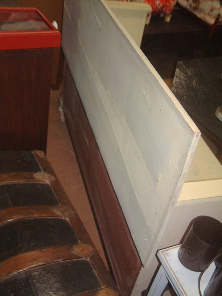 Vintage Headboard Bench Settee Loveseat 1 of a kind, Shabby Chick 58" wide 40X19 - Image 4 of 4