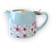 Alfred Ceramic 20 Oz Teapot Tea Infuser Blue ...