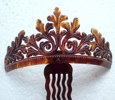 Victorian tiara style hinged hair comb  NO US IMPORT FEES