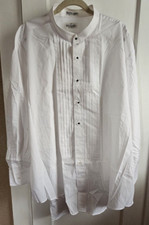 Fumagalli's UOMO White Tuxedo Shirt Pleat front 4XL-34/35