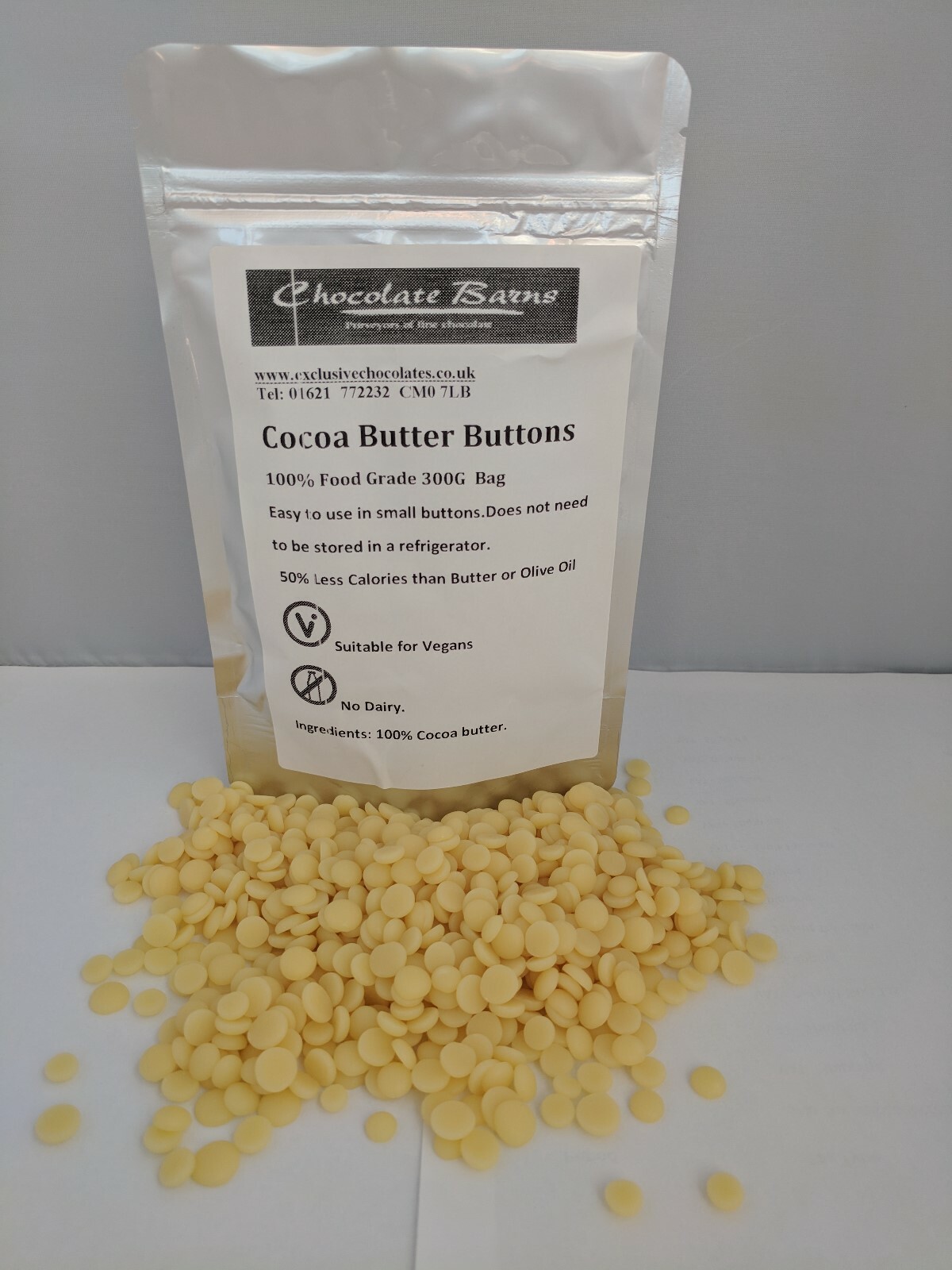 Cocoa Butter Buttons 100% Food Grade, chocolate, cakes all cooking ...