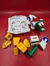 Vintage Tomy Motor Building Blocks Dinosaur &...