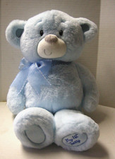 First  Main My First Teddy Bear, Blue, Boy, 16" Tall, Brand New