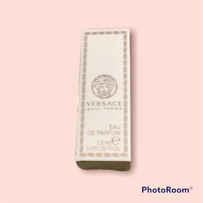 VERSACE POUR FEMME SAMPLE SIZE SPLASH EDP .05 OZ / 1.5 ML NEW IN BOX