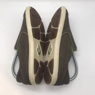 OluKai Nohea Mesh Slip On Loafer Taupe Brown Men