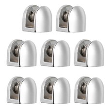 8 Pcs Glass Shelf Bracket Clamps Adjustable Shower Glass Holder