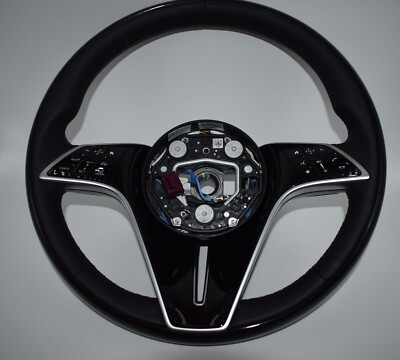 Genuine Mercedes Steering Wheel Wood Steering Wheel w223 S Class A0994600606 Black