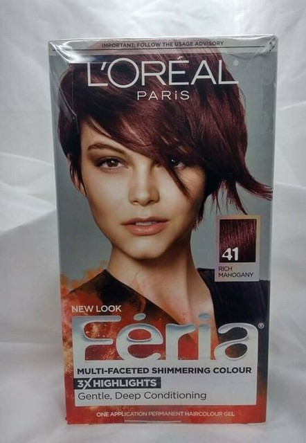 Loreal Paris Feria 41 Crushed Garnet Rich Mahogany Hair Dye Color Auburn For Sale Online Ebay
