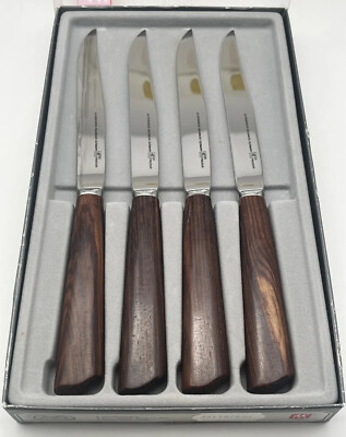 Zwilling 4 Sterne Steakset Messer - Edelstahl/ rostfrei - Holzgriff - Unbenutzt