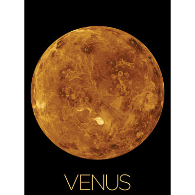 NASA Unser Sonnensystem Venus Planet Nordhalbkugel XL Wandbild Leinwand Poster