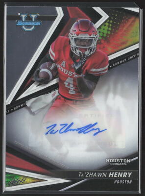 Ta'Zhawn Henry 2022 Bowman Best University #BA-TZH Best of 2022 Auto Base