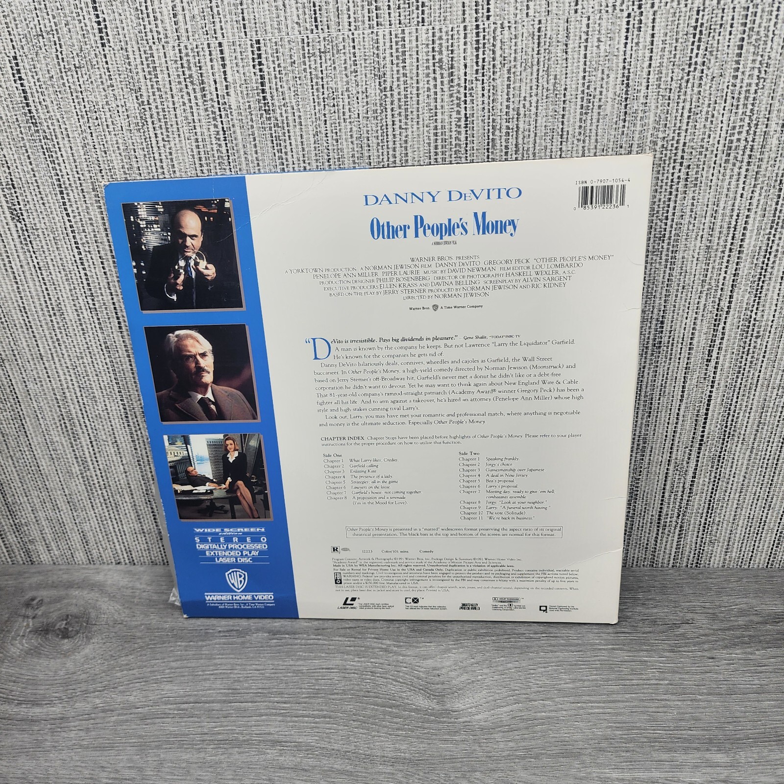 Other People's Money Laserdisc Widescreen 12223 Danny DeVito Gregory Peck WS LD