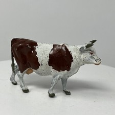 Britains LTD. Lead Steer Bull Cow Figure England Brown Spots American Swiss