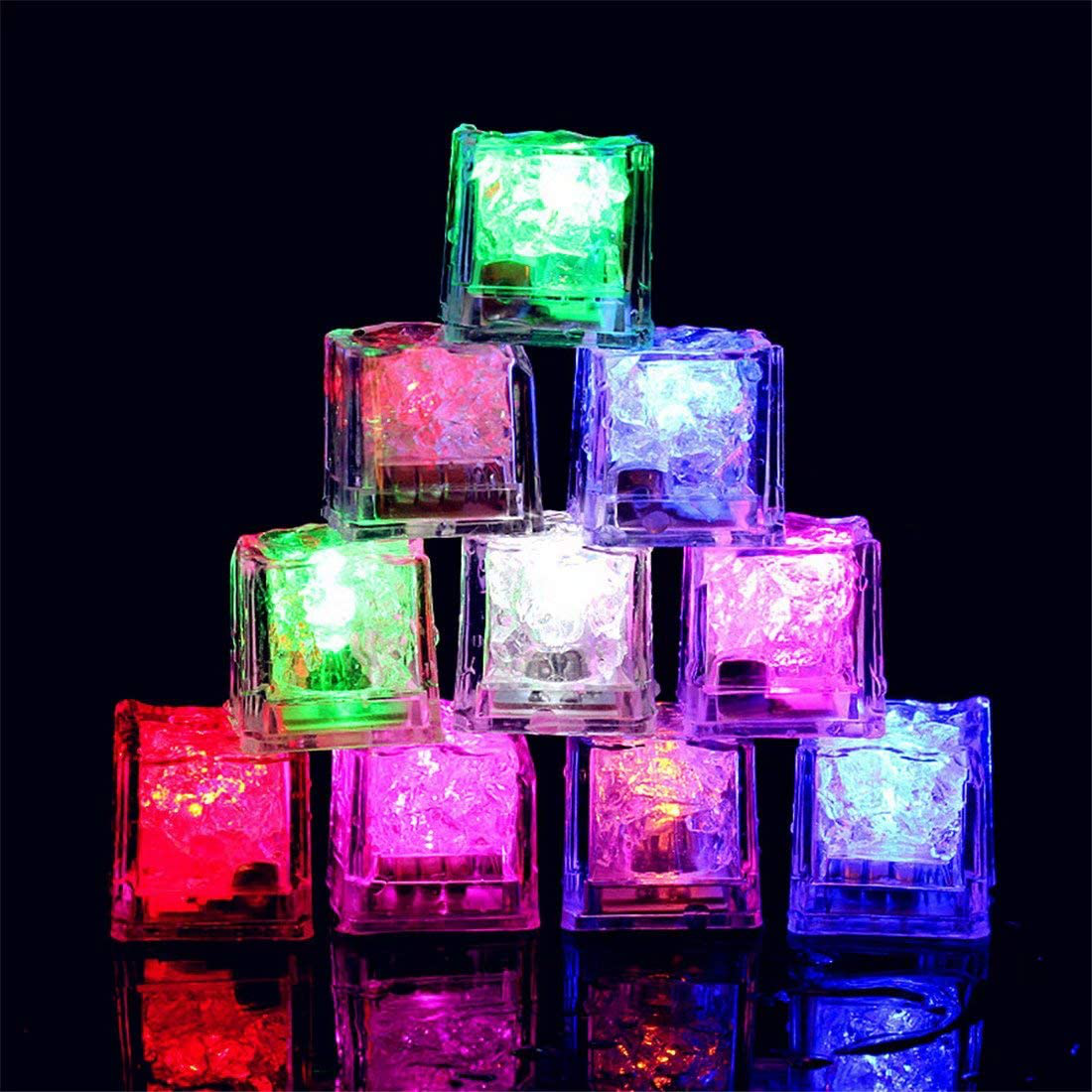 LED ICE CUBES WITH ON/OFF SWITCH changeable to 6 COLORS 192 ice