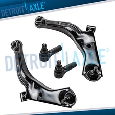 Front Lower Control Arms Outer Tie Rods Kit for 2005-2009 Escape Mariner Tribute