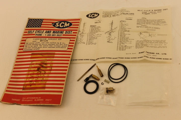 NOS SCM HONDA MT125 MT 125 ELSINORE CARBURETOR CARB REPAIR KIT - Image 3 of 4