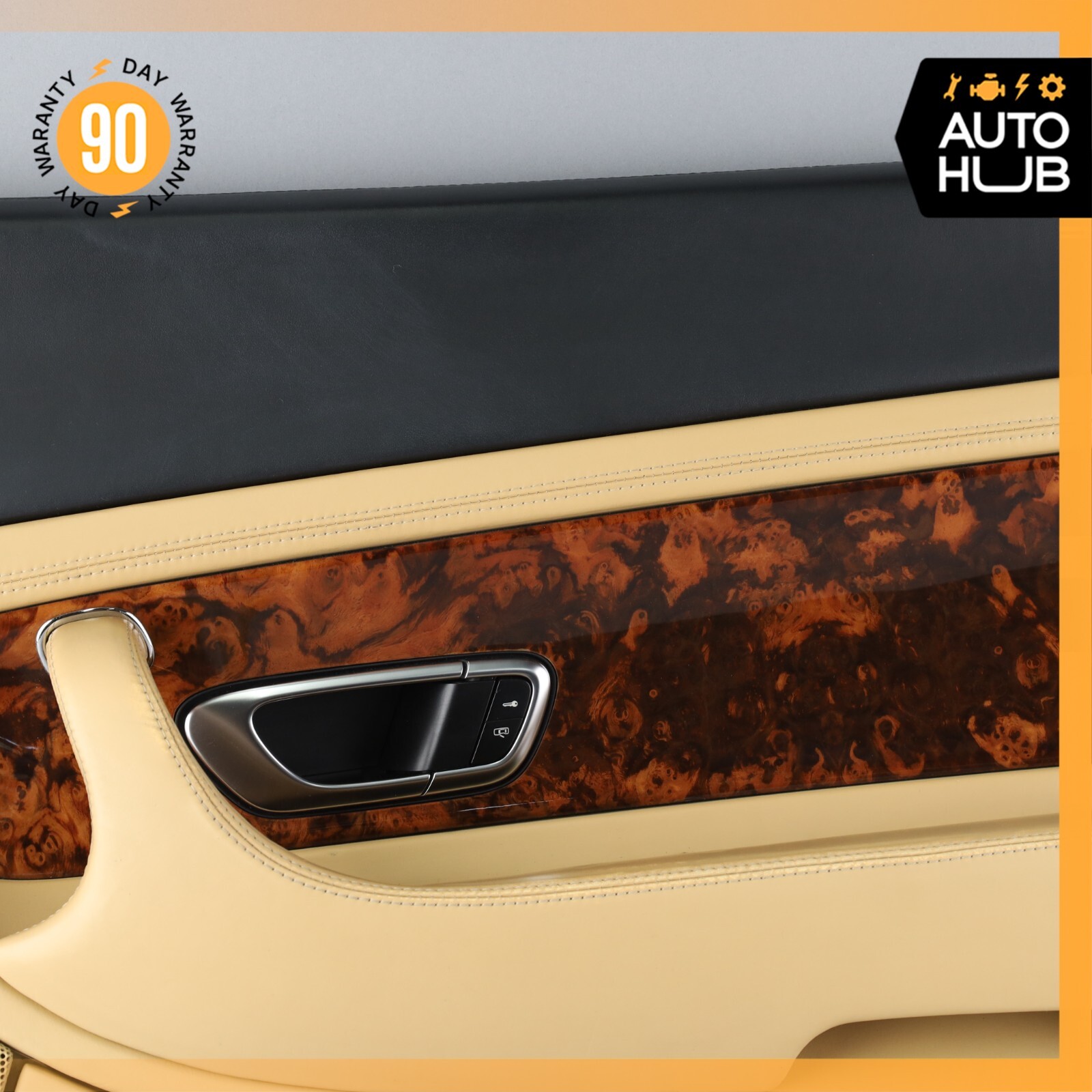 03-10 Bentley Continental GT Right Side Interior Door Panel Beige OEM 81k