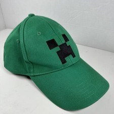 Minecraft Jinx Hat Cap Creeper Baseball Green Youth Adjustable