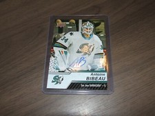 2018/19  UPPER DECK AHL # 105 antoine bibeau auto