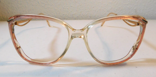 Vintage CAPRI Delia Rose Glow 55/15 Eyeglass Frame New Old Stock #295 - Picture 2 of 5