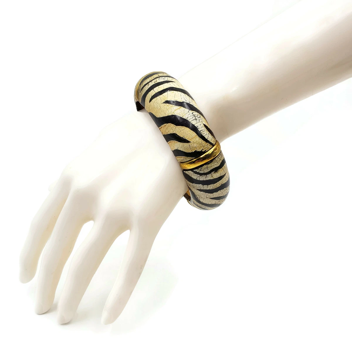 Buffalo Horn Bangle Brass Bracelet Wood Jewelry Fashion Boho