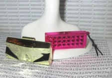 PURSE LOT BARBIE DOLL  2023 SIGNATURE LOOKS #19 PINK & GOLD CLUTCH PLASTIC BAG