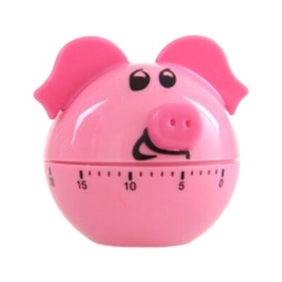 Pig Shape Kitchen Timer Kids for Time Management Reminder 60 Countdo